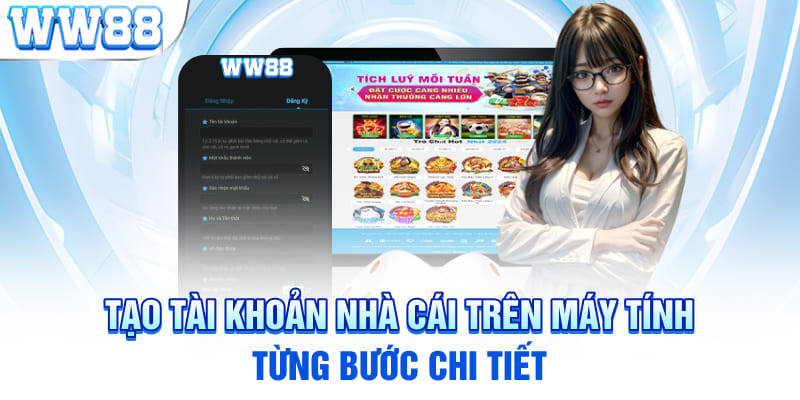 Tạo tài khoản nhà cái trên máy tính: Từng bước chi tiết